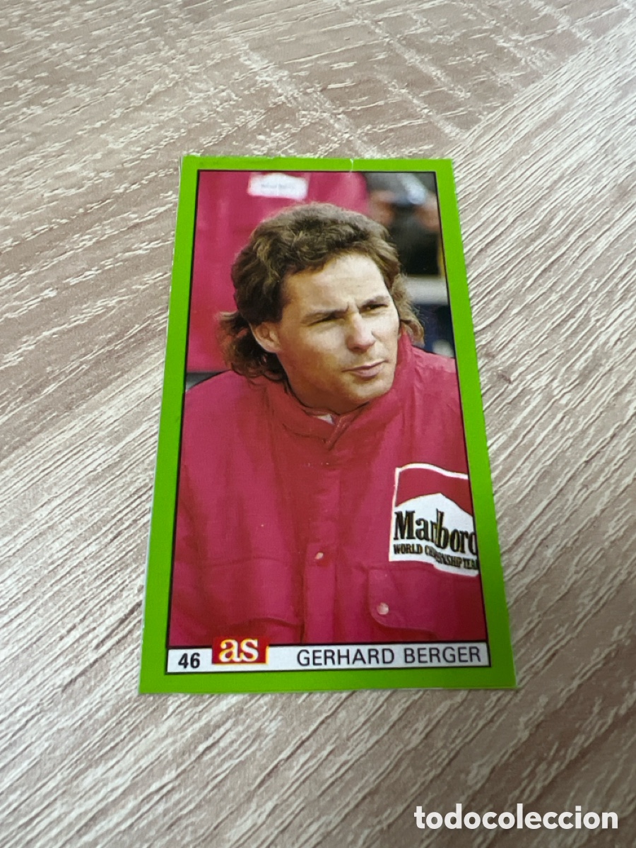Coleccionismo deportivo: 1987 GERHARD BERGER FERRARI N&ordm; 46 AS COCHES Y MOTOS FORMULA 1