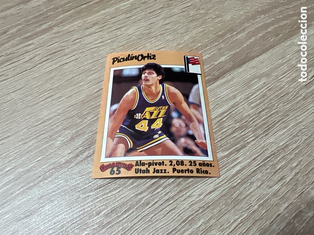Coleccionismo deportivo: 1989 PICULIN ORTIZ N&ordm; 65 GIGANTES BASKET SIN PEGAR