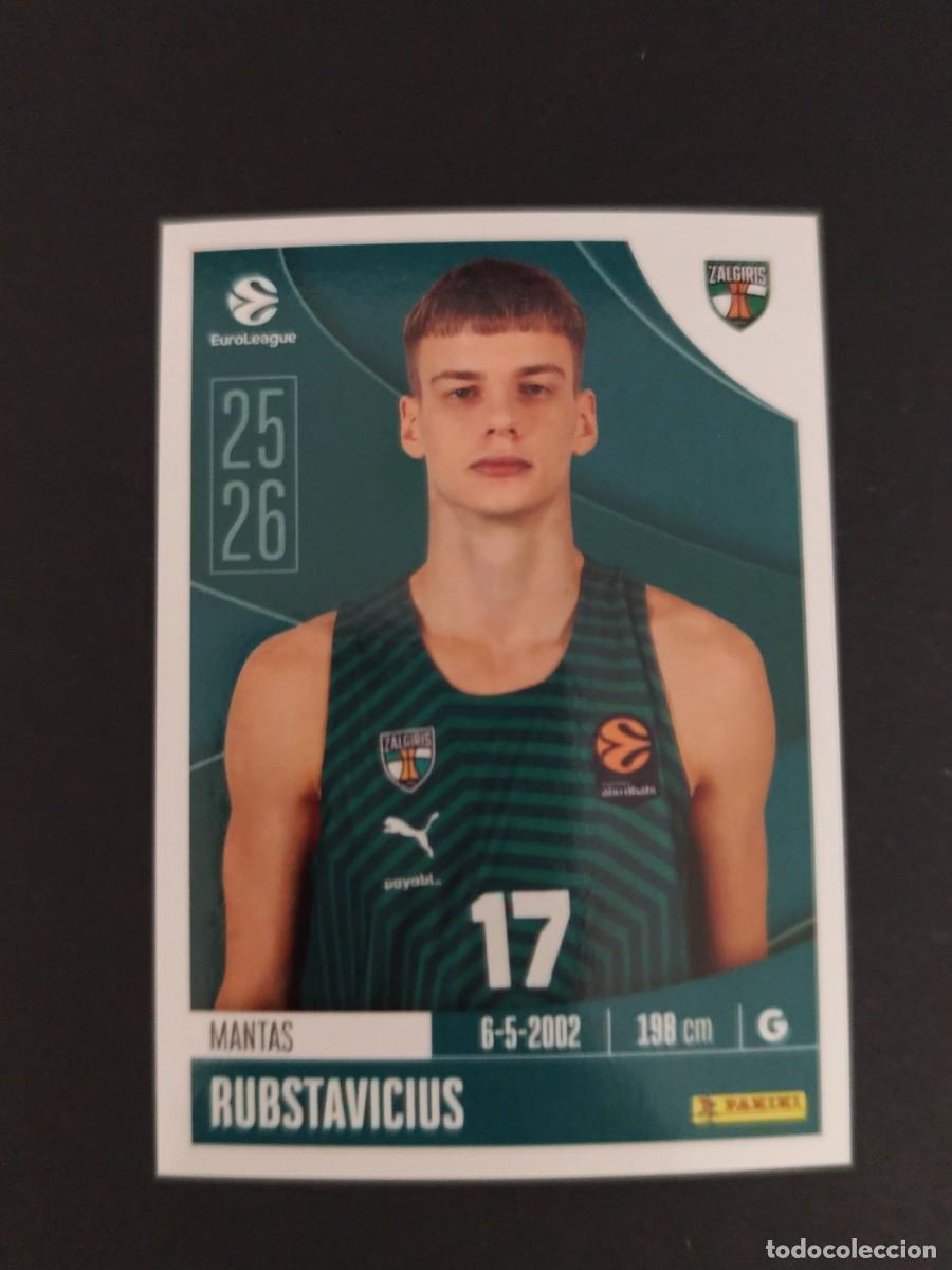 Coleccionismo deportivo: 374 MANTAS RUBSTAVICIUS ŽALGIRIS KAUNAS EUROLEAGUE 2025 2026 25 26 BALONCESTO