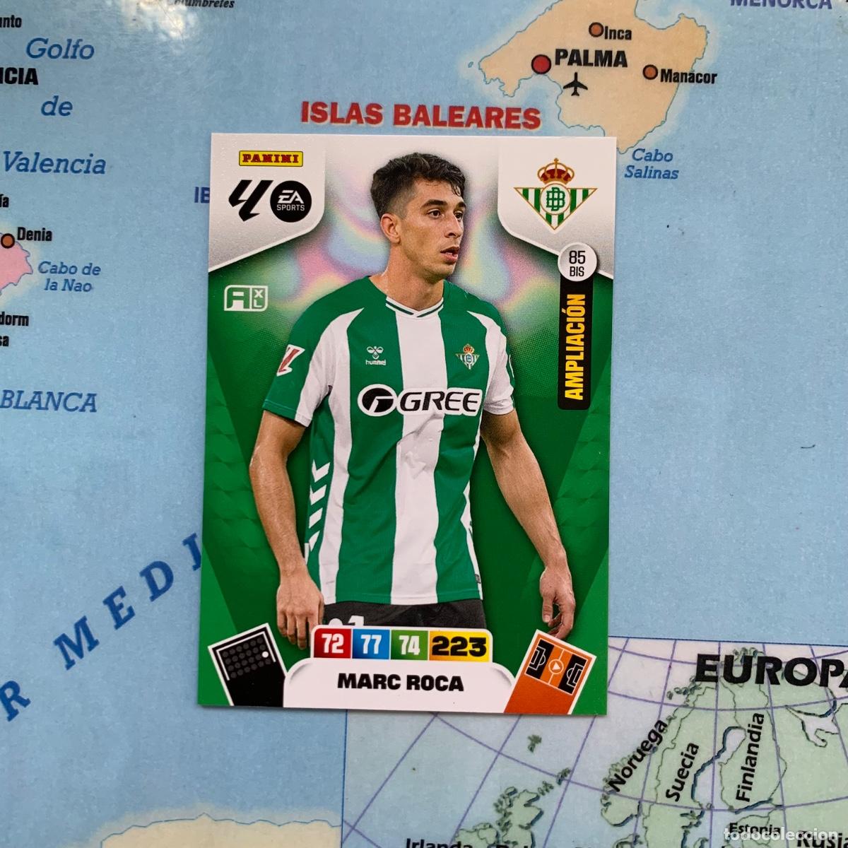 Coleccionismo deportivo: Marc roca ampliacion n&uacute;mero 85 Bis del Betis cromo adrenalyn XL 25-26 2025-2026