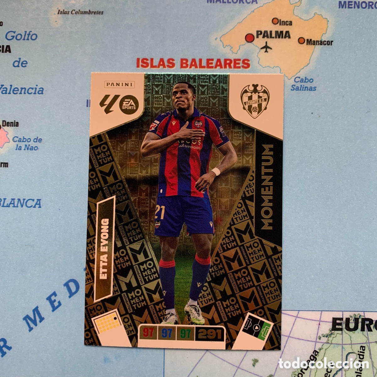 Colecionismo desportivo: Etta Eyong Momentum del Levante cromo adrenalyn XL 25-26 2025-2026