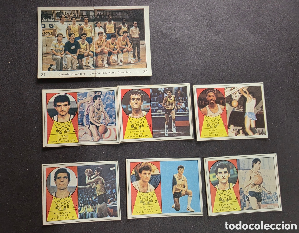 Coleccionismo deportivo: Cromos Baloncesto Cacaolat Granollers Clesa 85-86
