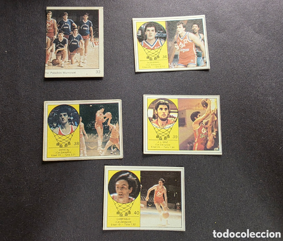 Coleccionismo deportivo: Cromos Baloncesto Cai Zaragoza Clesa 85-86
