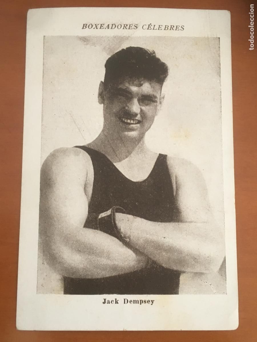 Coleccionismo deportivo: jack dempsey boxeadores celebres chocolates san fernando barcelona cromo nunca pegado