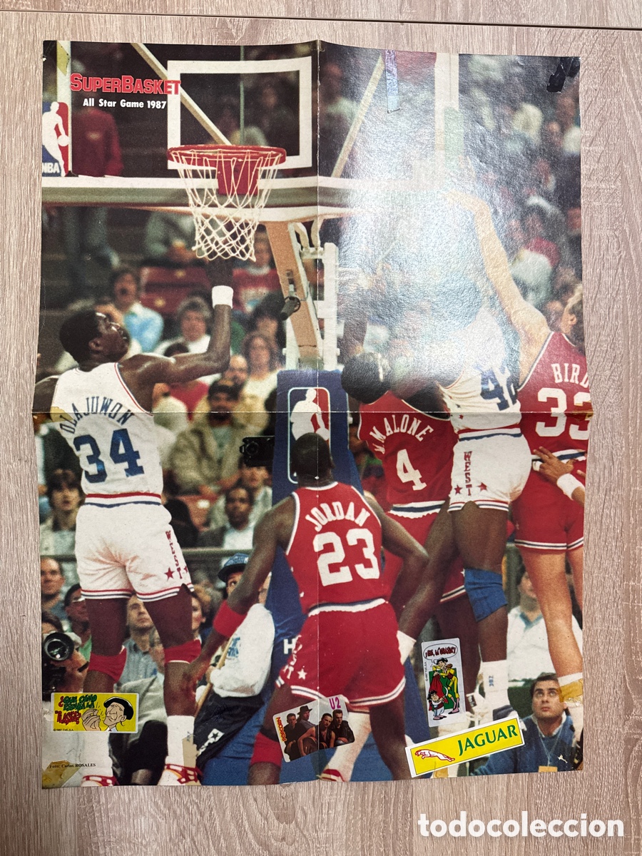 Coleccionismo deportivo: 1987 MICHAEL JORDAN POSTER REVISTA GIGANTES
