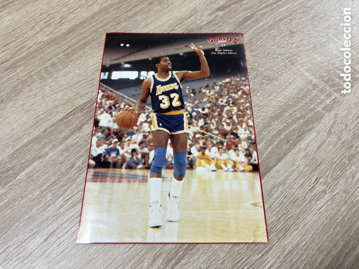 Coleccionismo deportivo: 1987 MAGIC JOHNSON N&ordm; 8 GIGANTES NBA SIN PEGAR