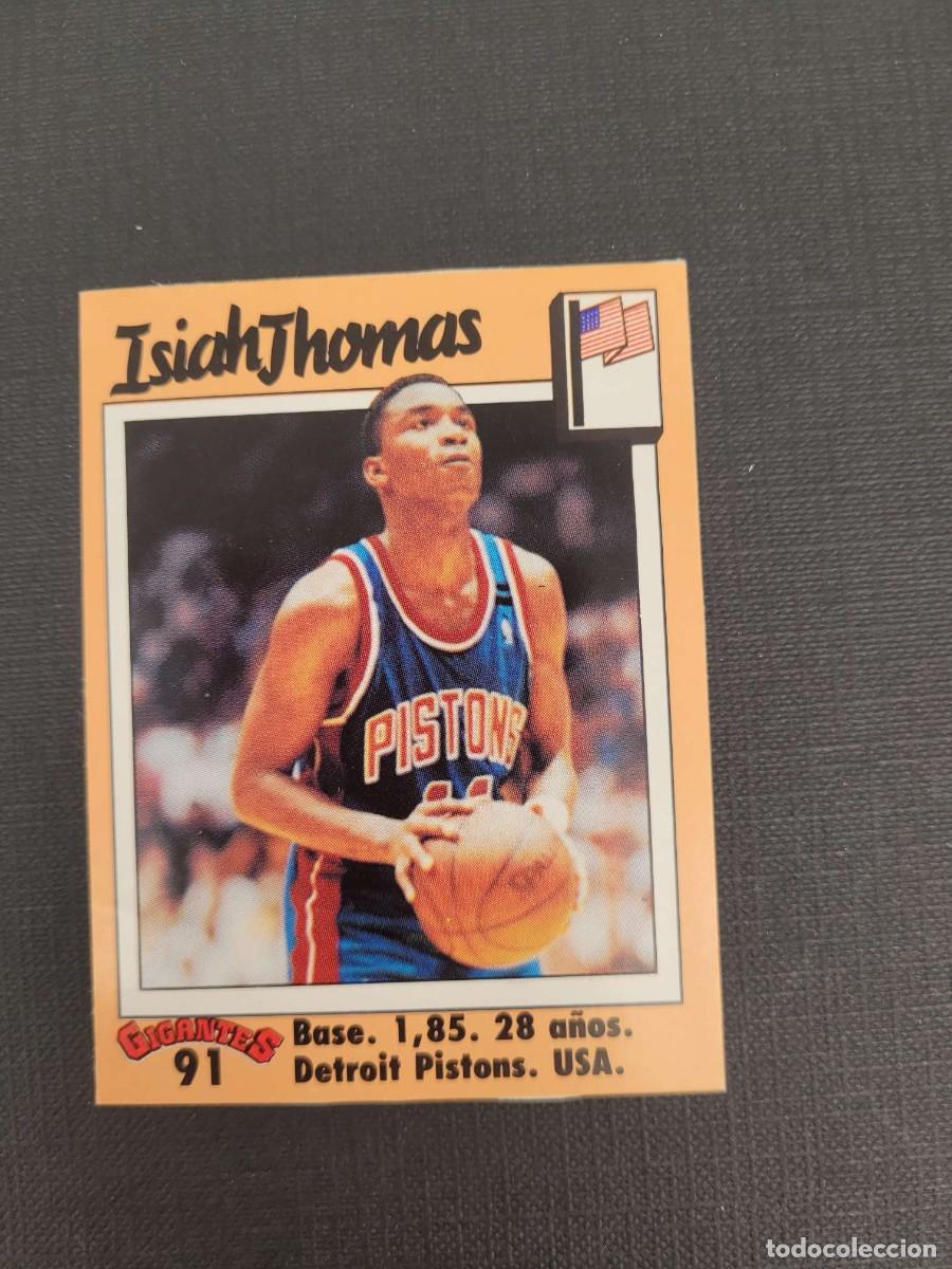 Coleccionismo deportivo: 1987 ISIAH THOMAS NBA STICKER # 91 GIGANTES BASKET DETROIT PISTONS