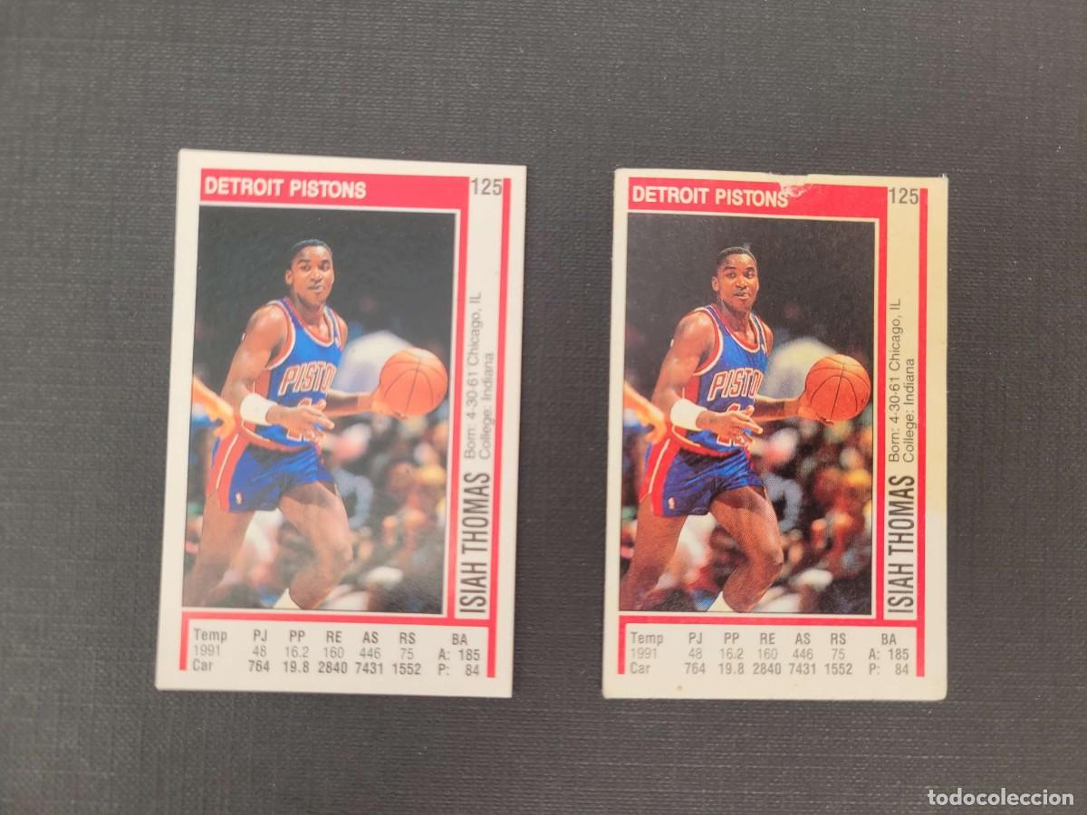 Coleccionismo deportivo: 1992 ISIAH THOMAS NBA CARD DOBLE VERSION PANINI # 125