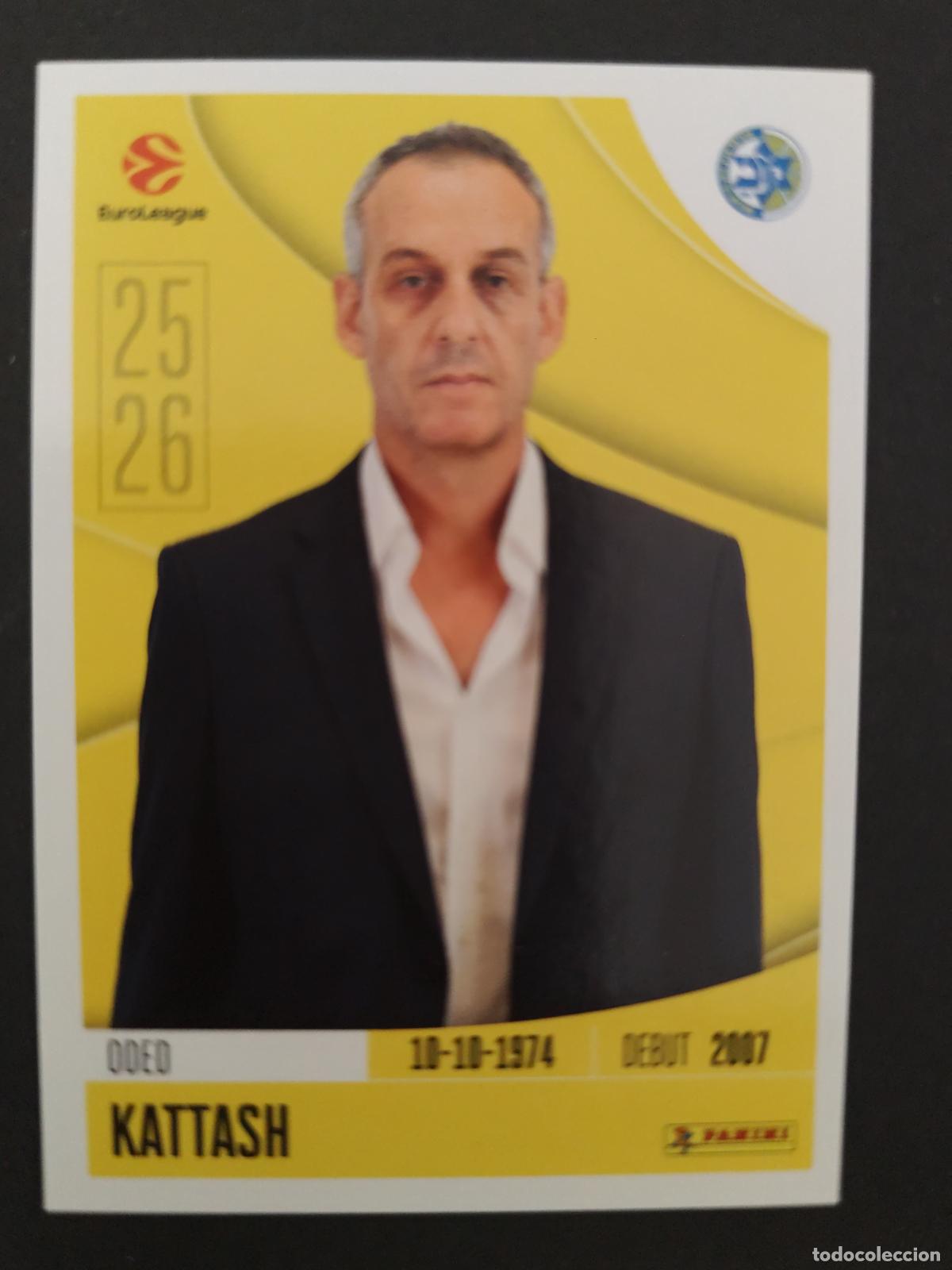 Sports collectibles: 232 ODED KATTASH MACCABI TEL AVIV EUROLEAGUE 2025 2026 25 26 BALONCESTO
