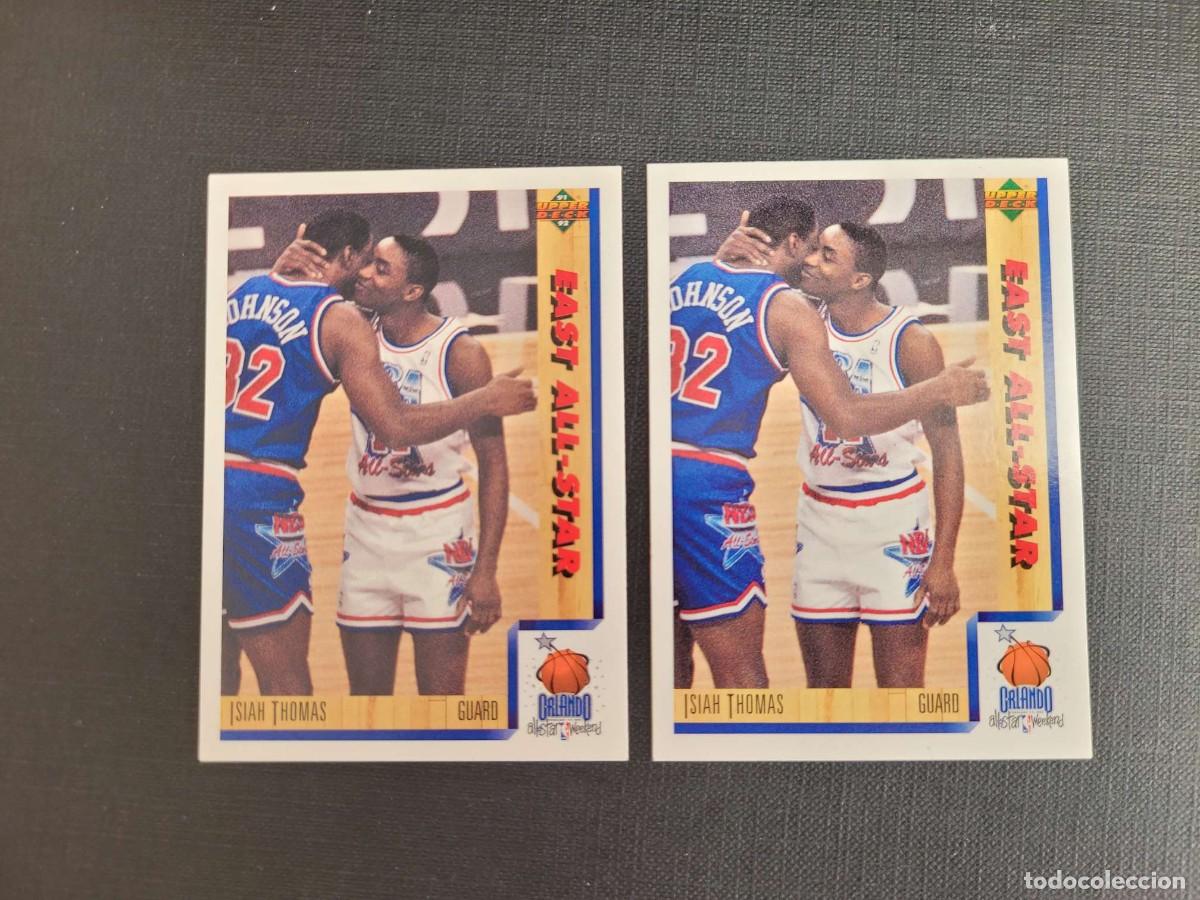 Coleccionismo deportivo: 1992 ISIAH THOMAS NBA CARD # 451 # 3 UPPER DECK DETROIT PISTONS