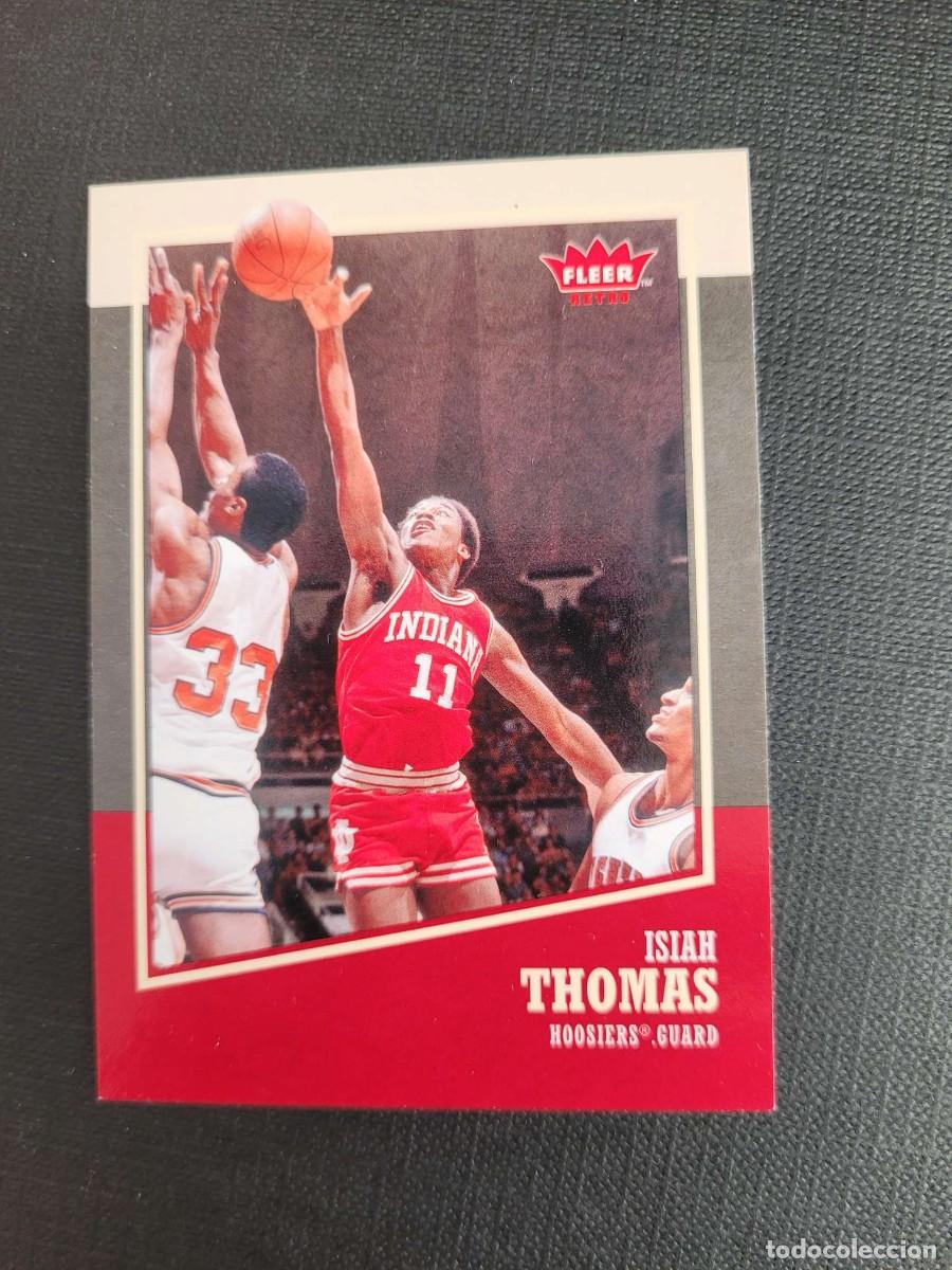 Coleccionismo deportivo: 2014 ISIAH THOMAS NBA CARD # 19 FLEER INDIANA DETROIT PISTONS