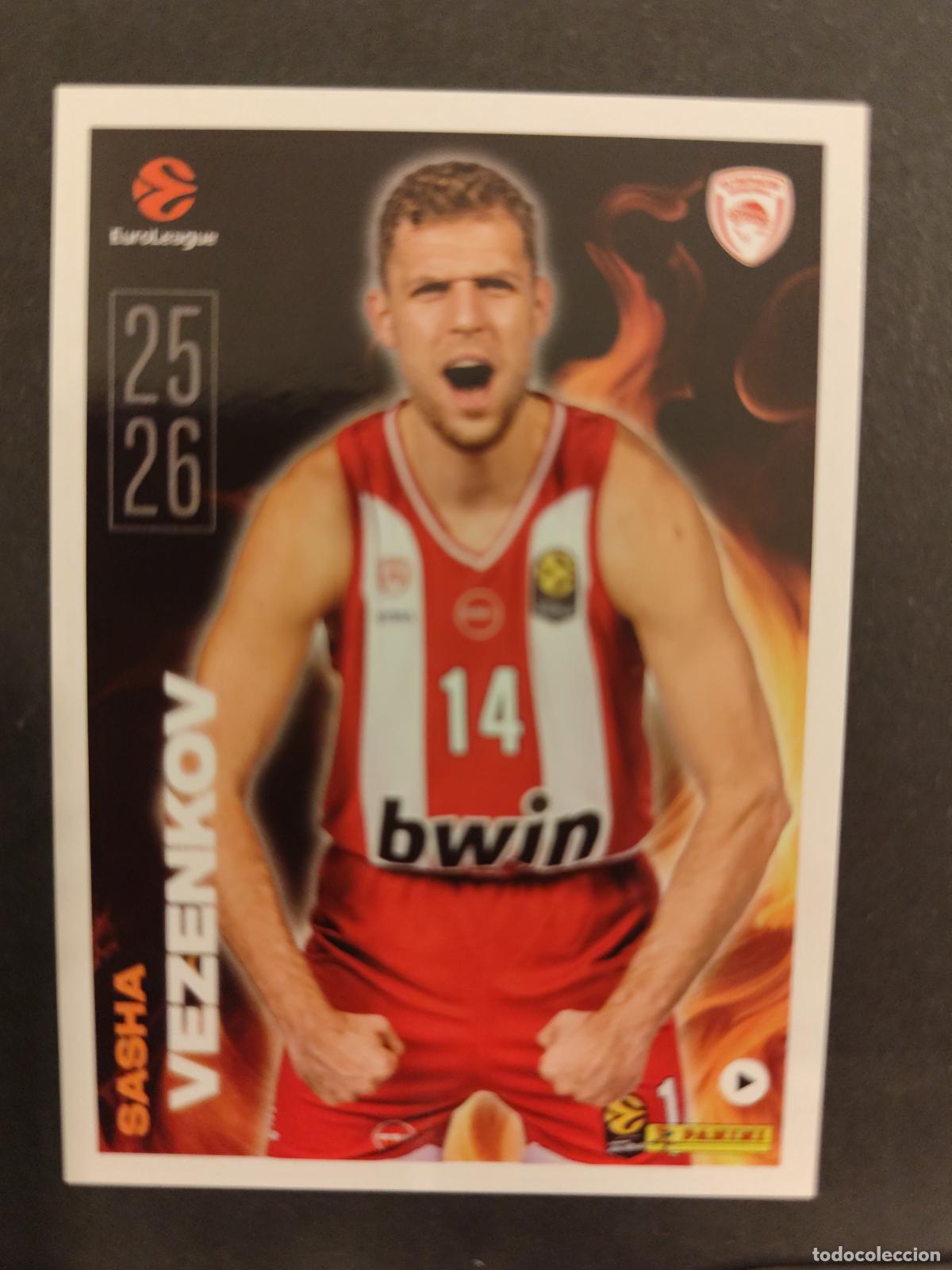 Coleccionismo deportivo: 16 SASHA VEZENKOV OLYMPIACOS KEY PLAYERS EUROLEAGUE 2025 2026 25 26 BALONCESTO