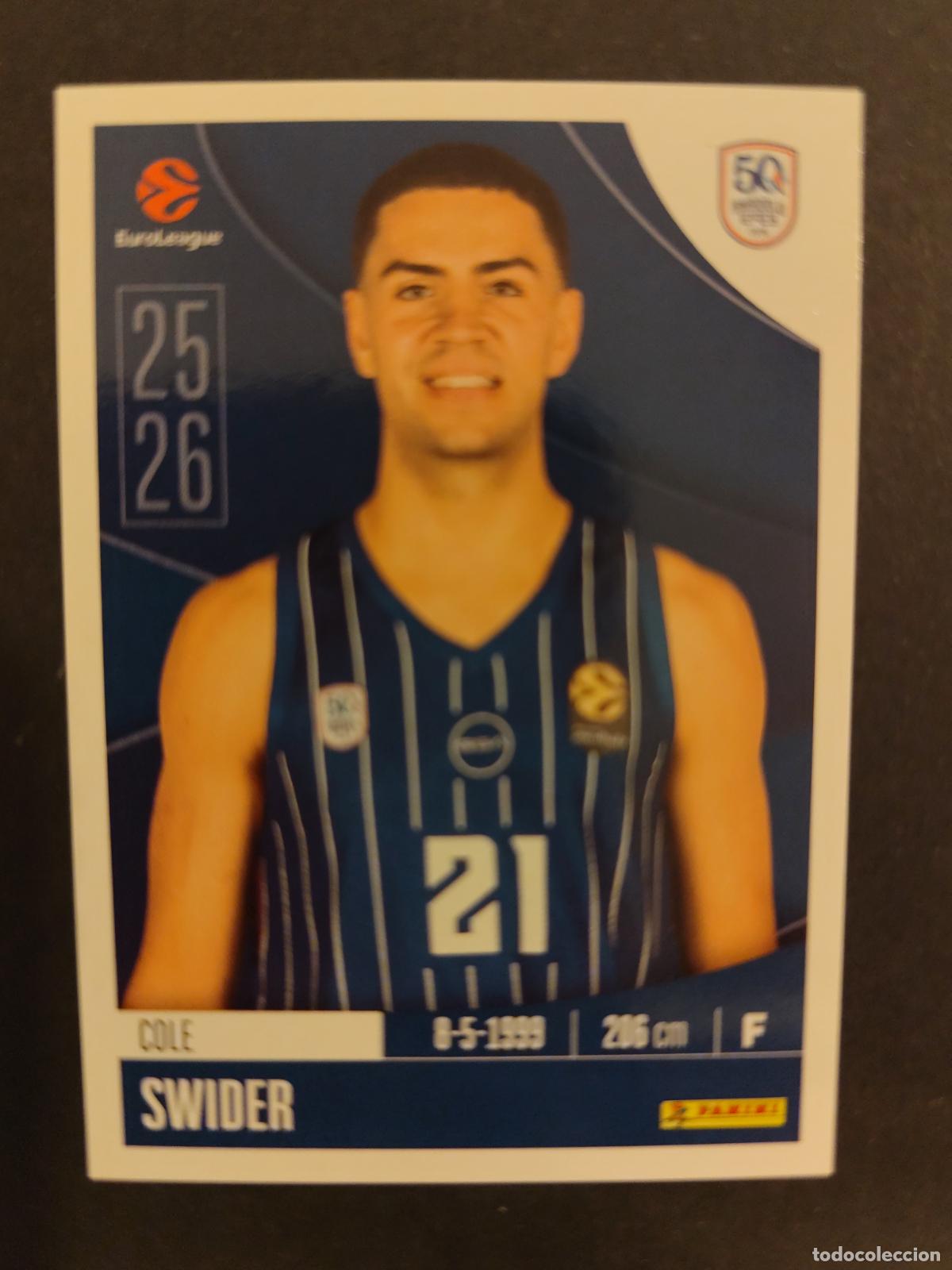 Coleccionismo deportivo: 55 COLE SWIDER ANADOLU EFES PILSEN EUROLEAGUE 2025 2026 25 26 BALONCESTO