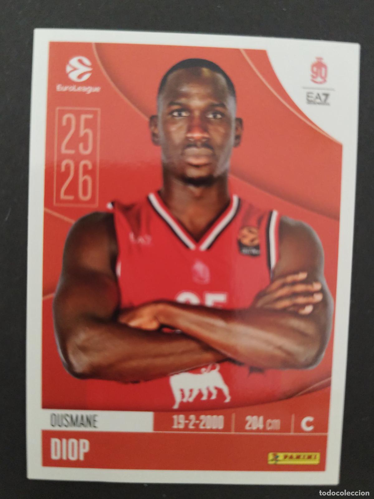 Coleccionismo deportivo: 143 OUSMANE DIOP OLIMPIA MILANO EUROLEAGUE 2025 2026 25 26 BALONCESTO