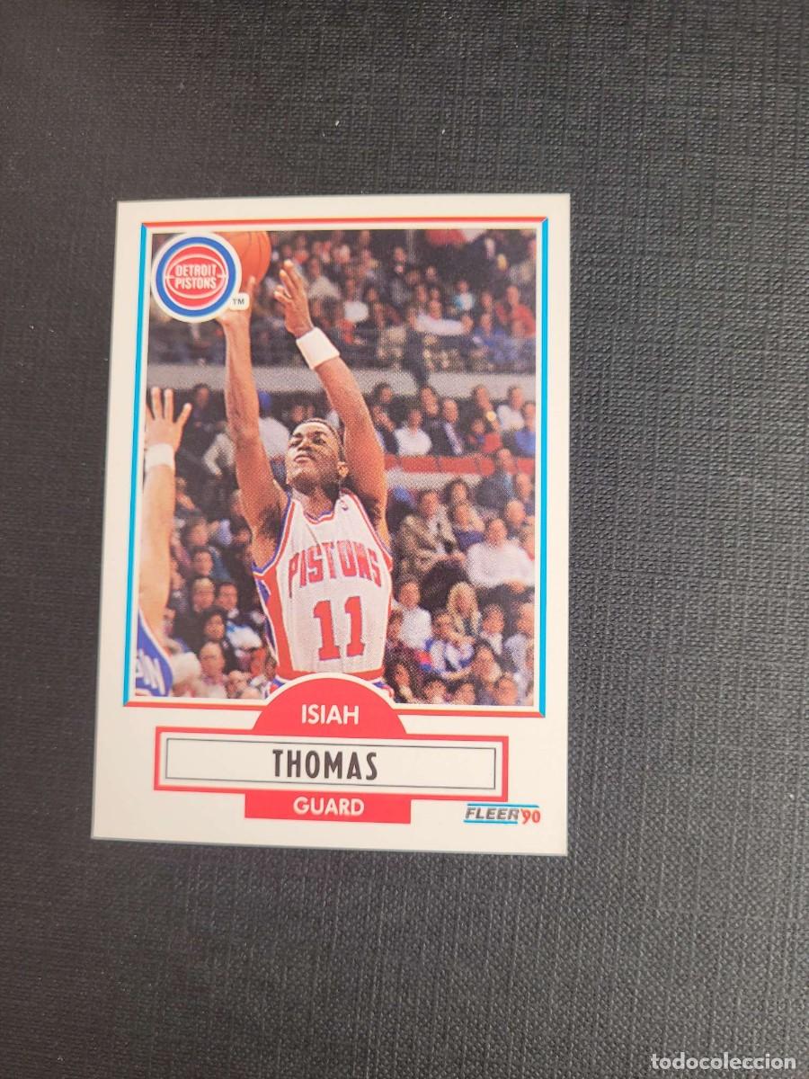 Coleccionismo deportivo: 1990 ISIAH THOMAS NBA CARD # 61 FLEER DETROIT PISTONS