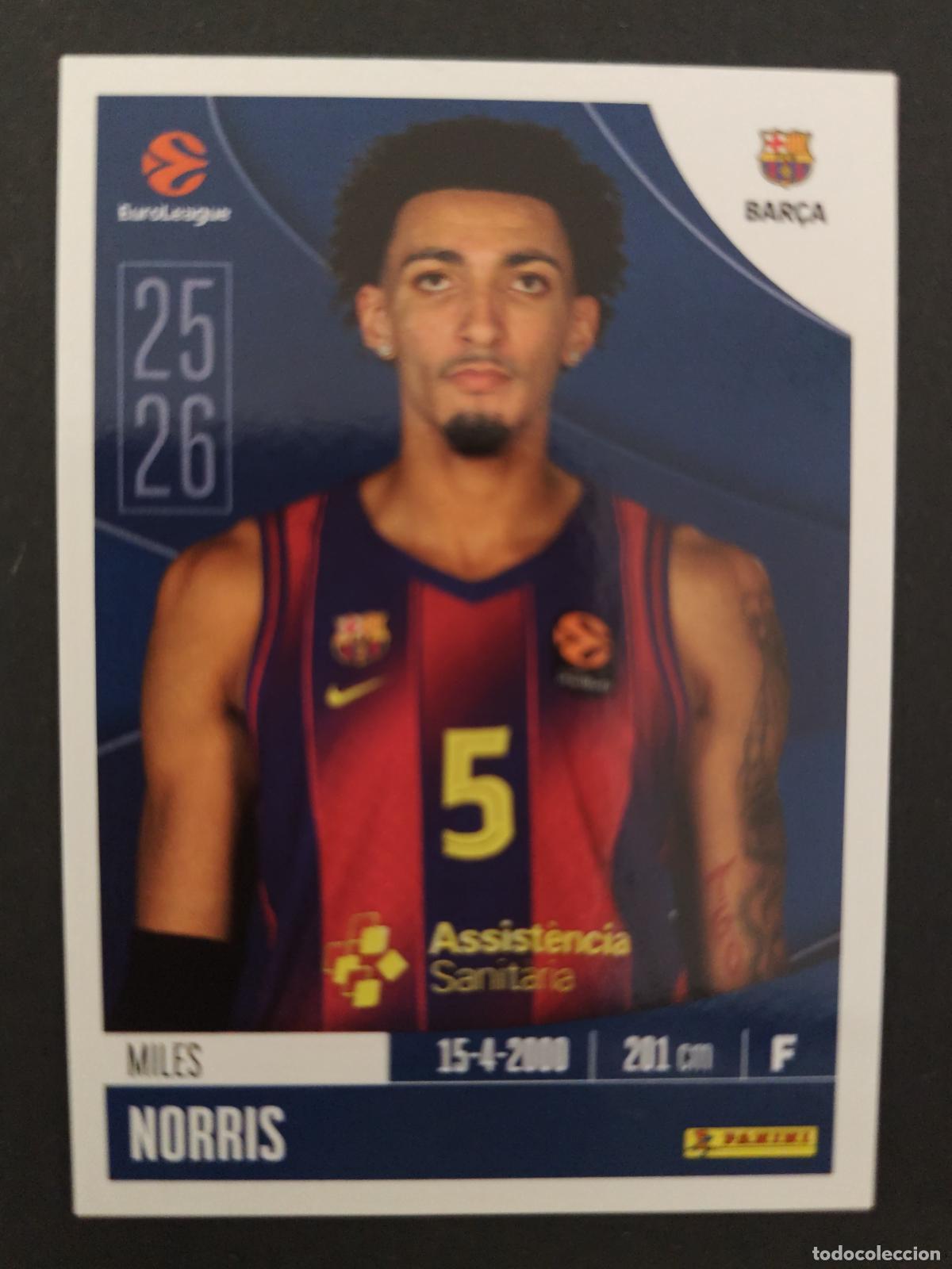 Coleccionismo deportivo: 155 MILES NORRIS BARCELONA BAR&Ccedil;A EUROLEAGUE 2025 2026 25 26 BALONCESTO