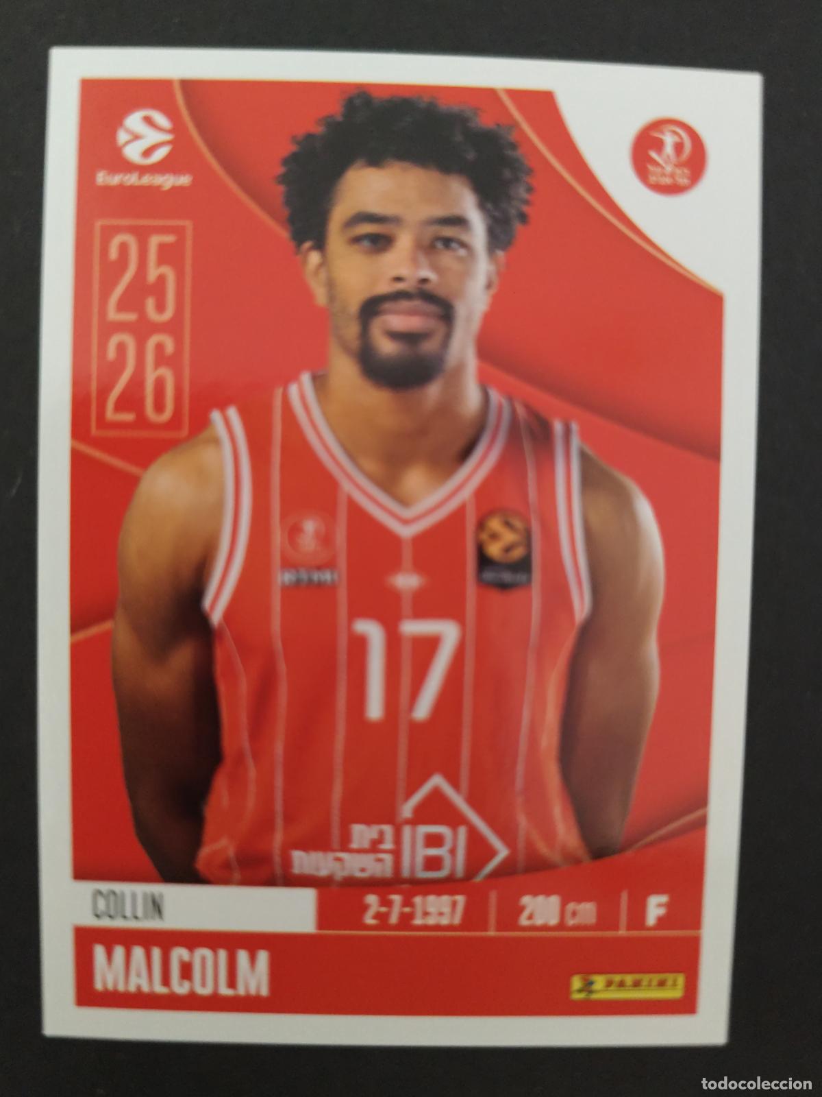 Coleccionismo deportivo: 207 COLLIN MALCOLM HAPOEL TEL AVIV EUROLEAGUE 2025 2026 25 26 BALONCESTO
