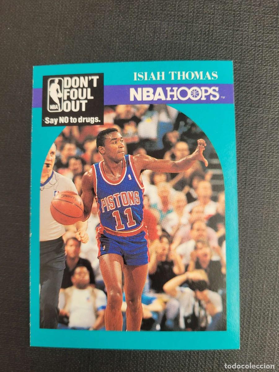 Coleccionismo deportivo: 389 ISIAH THOMAS NBA CARD # 389 HOOPS DETROIT PISTONS