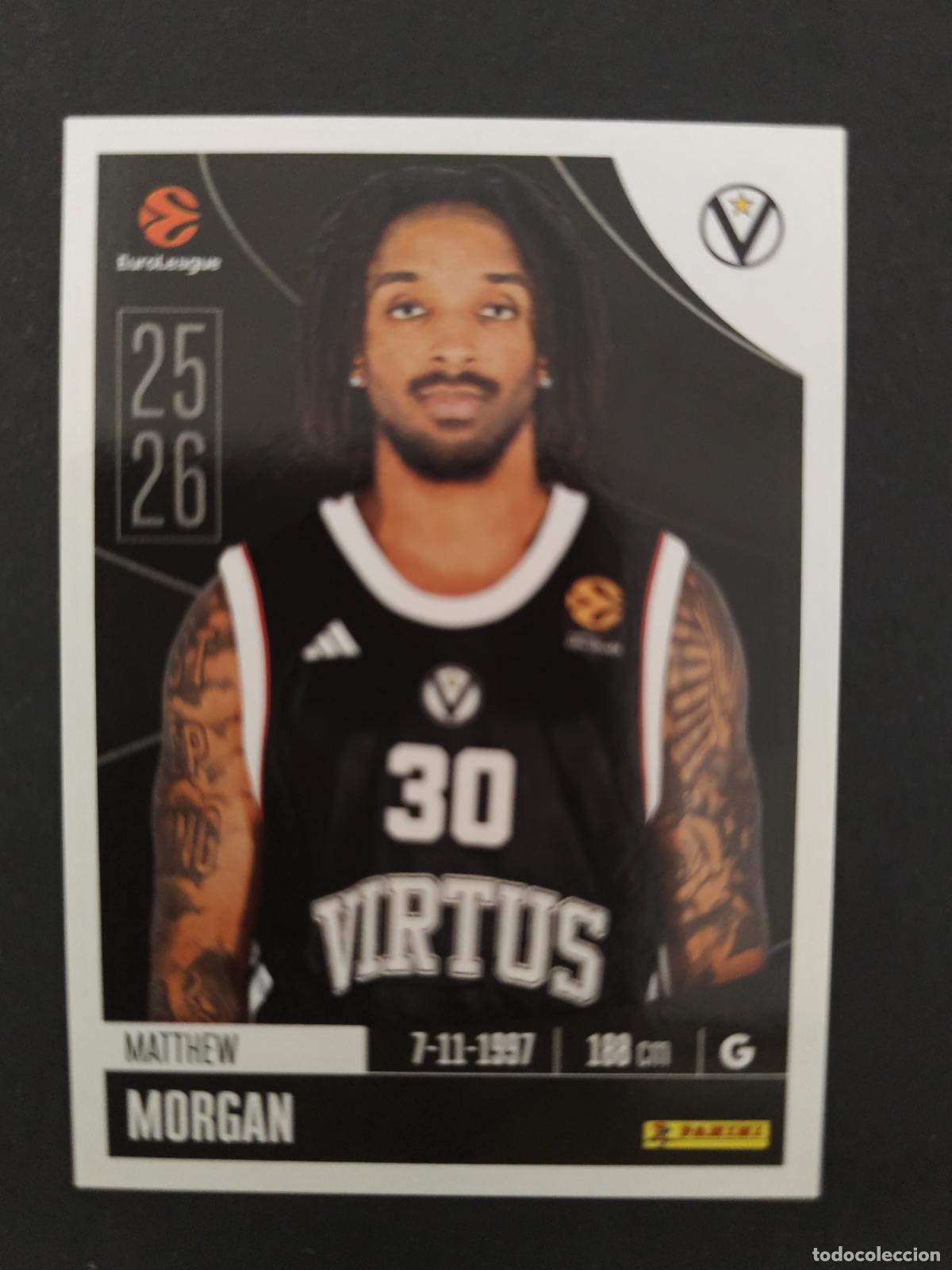 Coleccionismo deportivo: 358 MATTHEW MORGAN VIRTUS BOLOGNA EUROLEAGUE 2025 2026 25 26 BALONCESTO