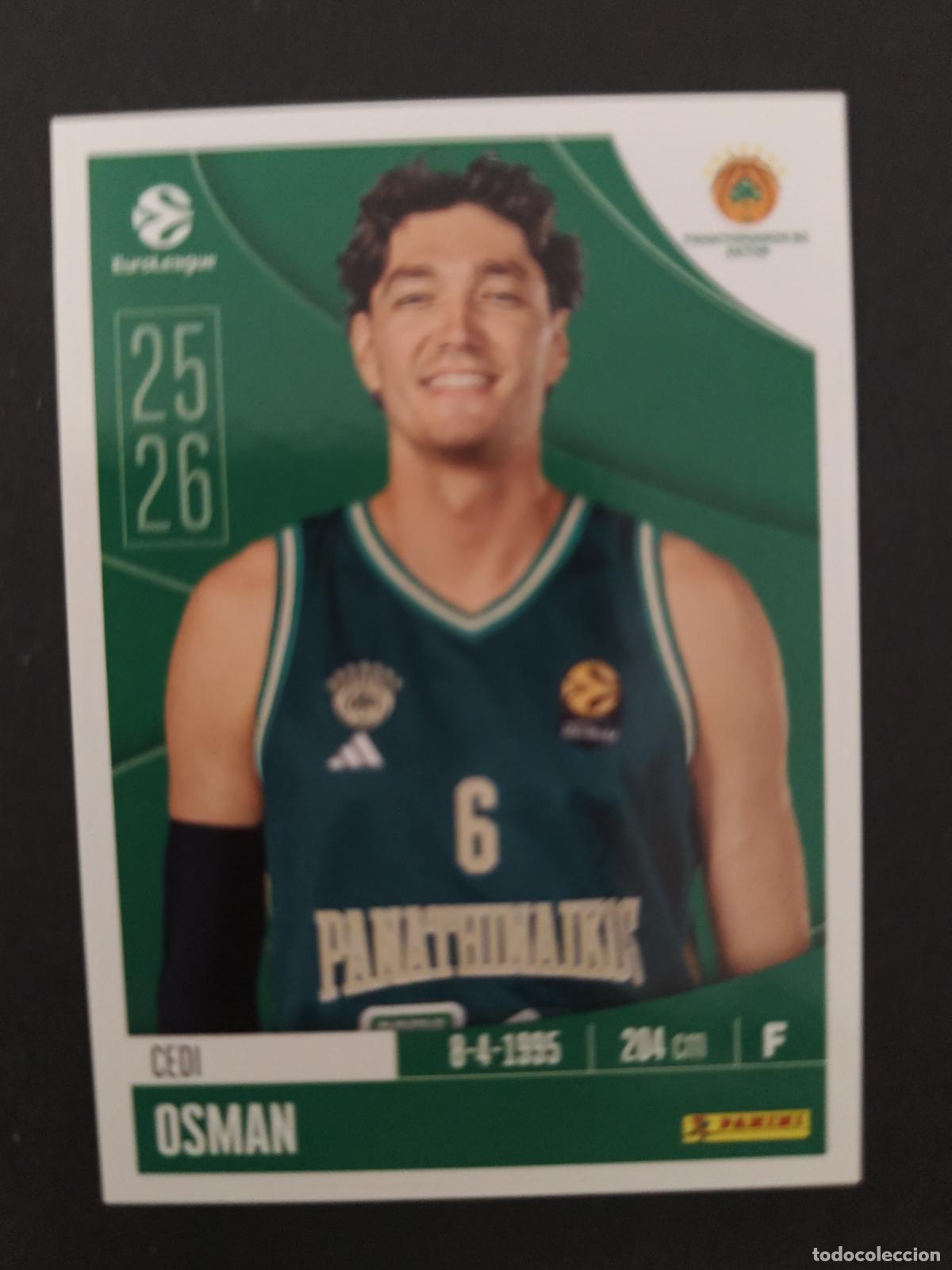 Coleccionismo deportivo: 274 CEDI OSMAN PANATHINAIKOS EUROLEAGUE 2025 2026 25 26 BALONCESTO