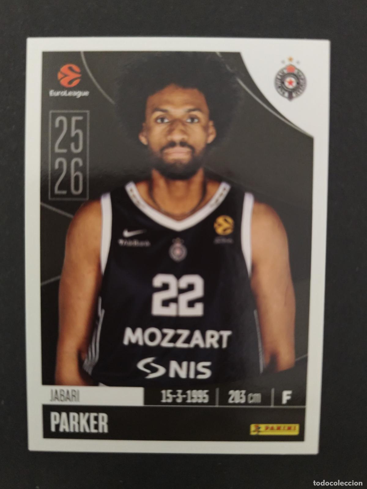 Coleccionismo deportivo: 313 JABARI PARKER PARTIZAN BELGRADO EUROLEAGUE 2025 2026 25 26 BALONCESTO