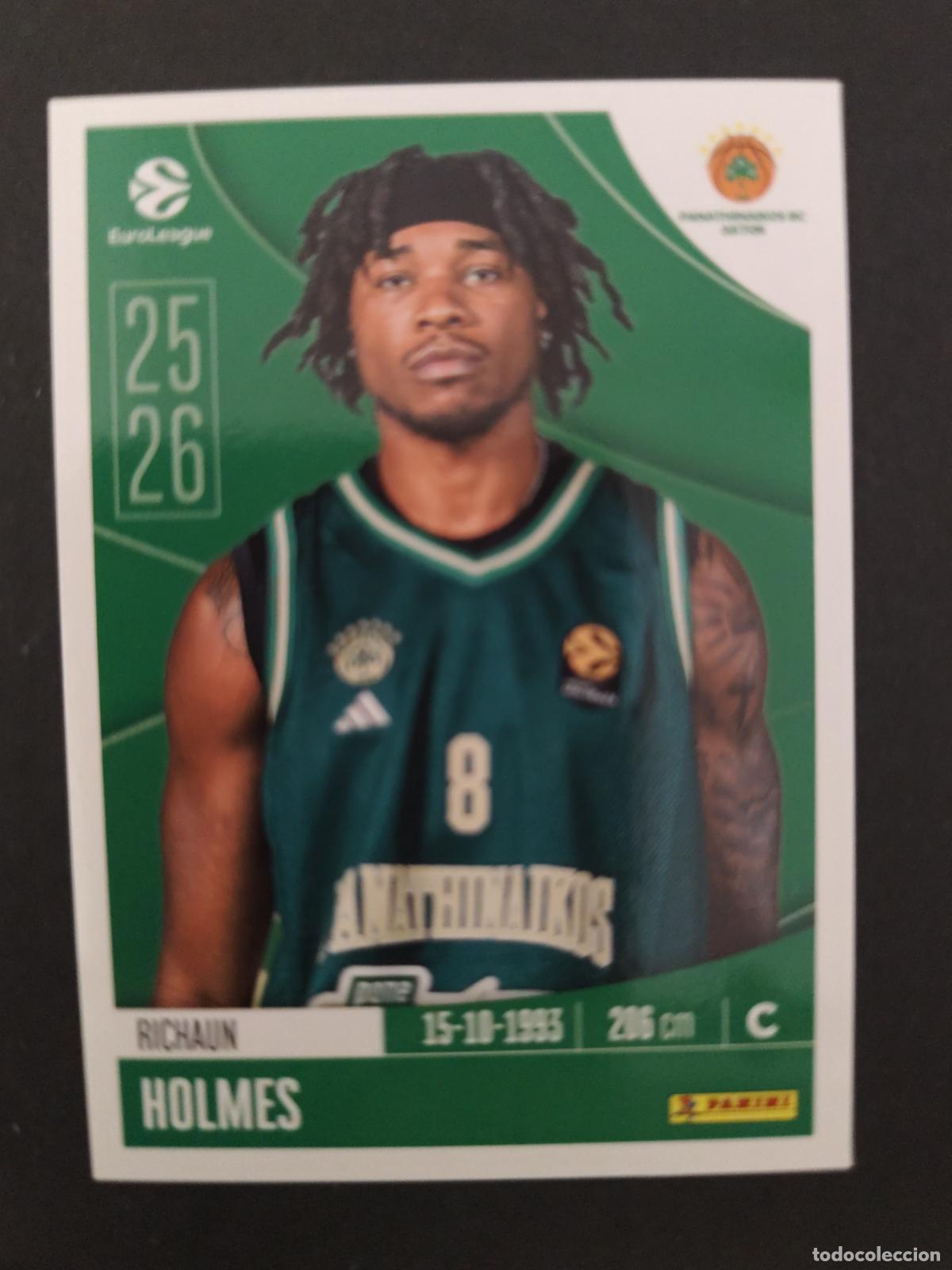 Coleccionismo deportivo: 278 RICHAUN HOLMES PANATHINAIKOS EUROLEAGUE 2025 2026 25 26 BALONCESTO