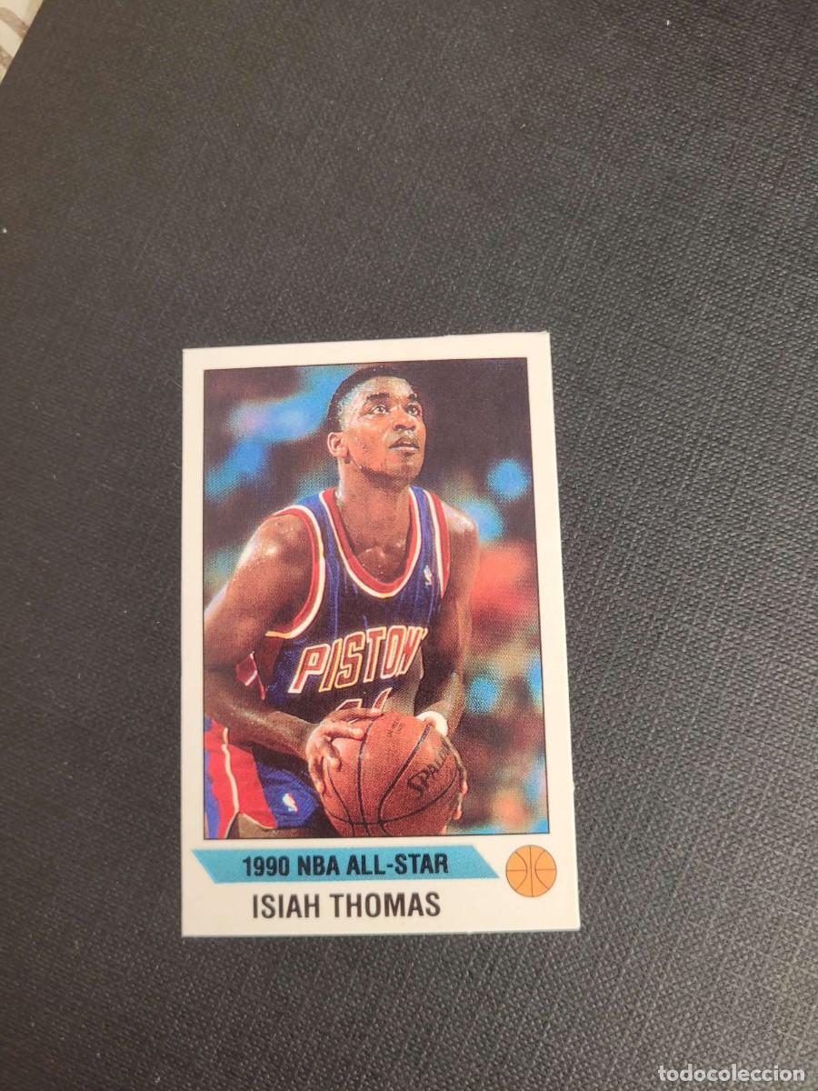 Coleccionismo deportivo: 1990 ISIAH THOMAS NBA STICKER # F PANINI ALL STAR DETROIT PISTONS