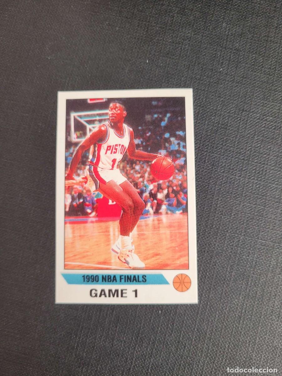 Coleccionismo deportivo: 1990 ISIAH THOMAS NBA STICKER # N PANINI DETROIT PISTONS
