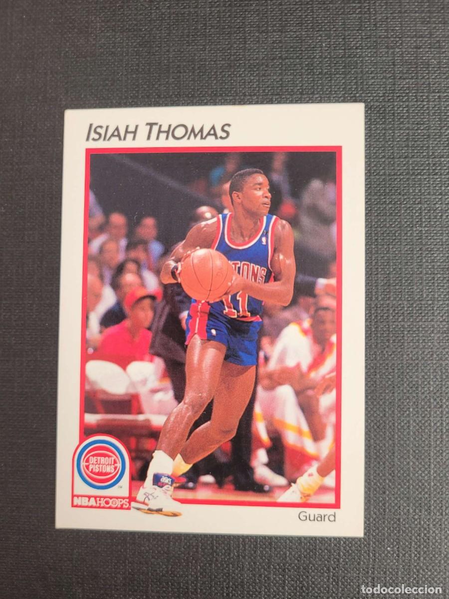 Coleccionismo deportivo: 1991 ISIAH THOMAS NBA CARD # 13 HOOPS DETROIT PISTONS