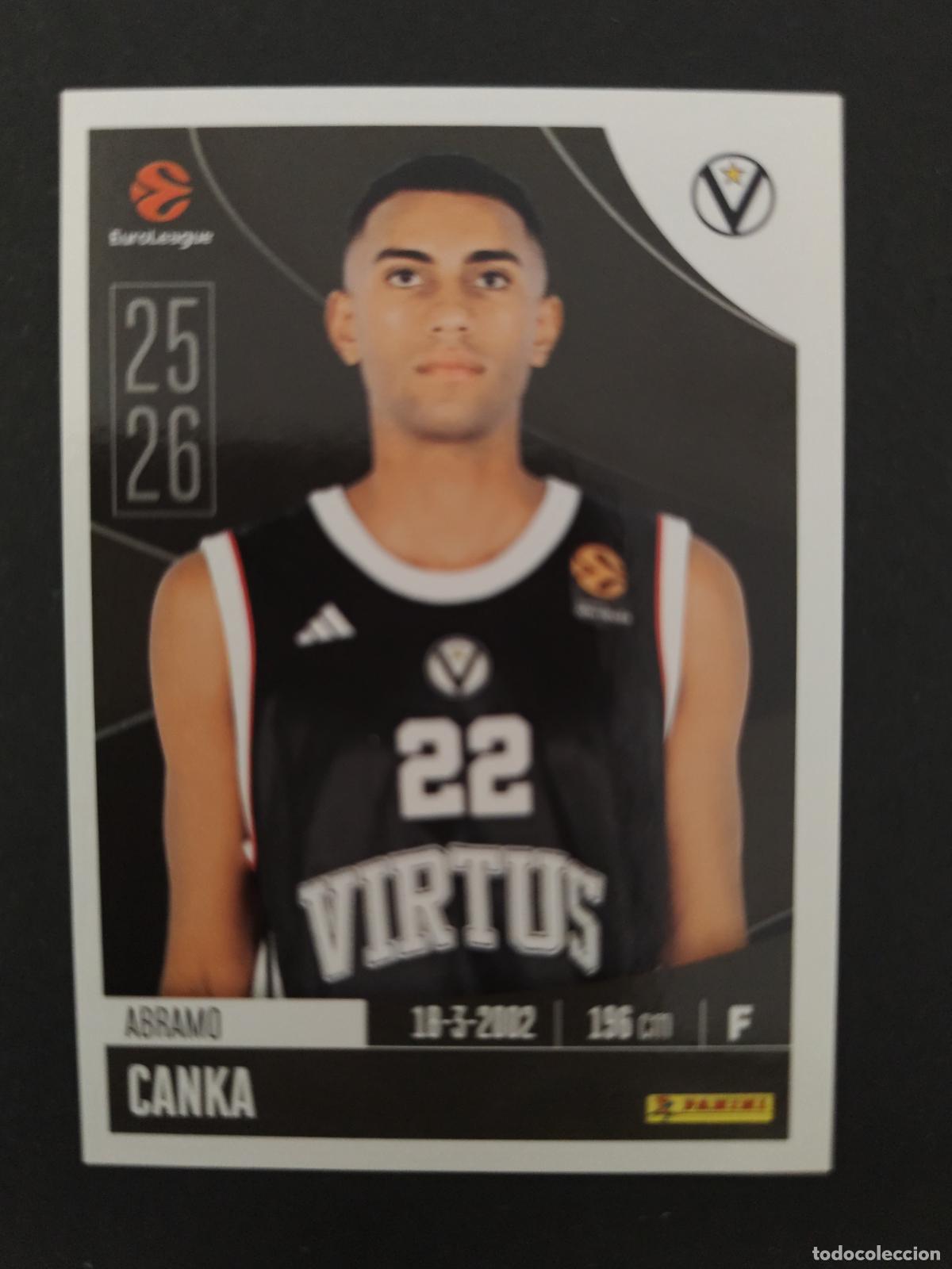 Coleccionismo deportivo: 362 ABRAMO CANKA VIRTUS BOLOGNA EUROLEAGUE 2025 2026 25 26 BALONCESTO