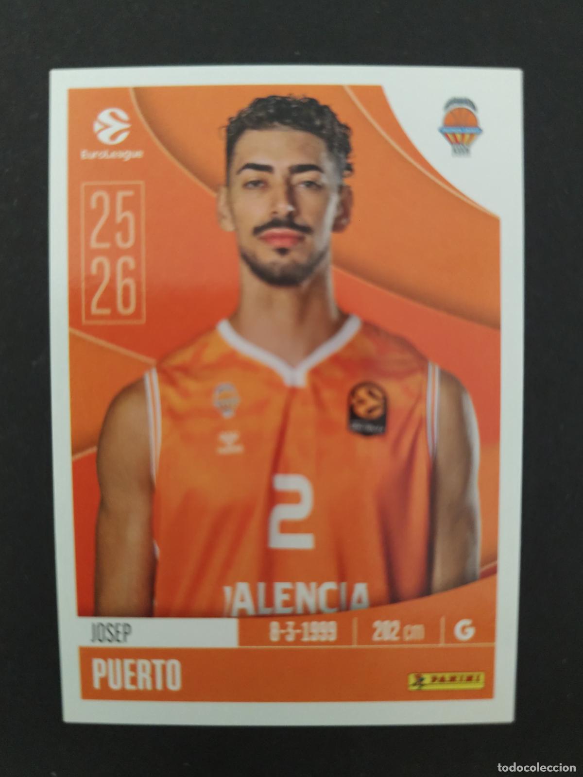 Coleccionismo deportivo: 336 JOSEP PUERTO VALENCIA BASKET EUROLEAGUE 2025 2026 25 26 BALONCESTO
