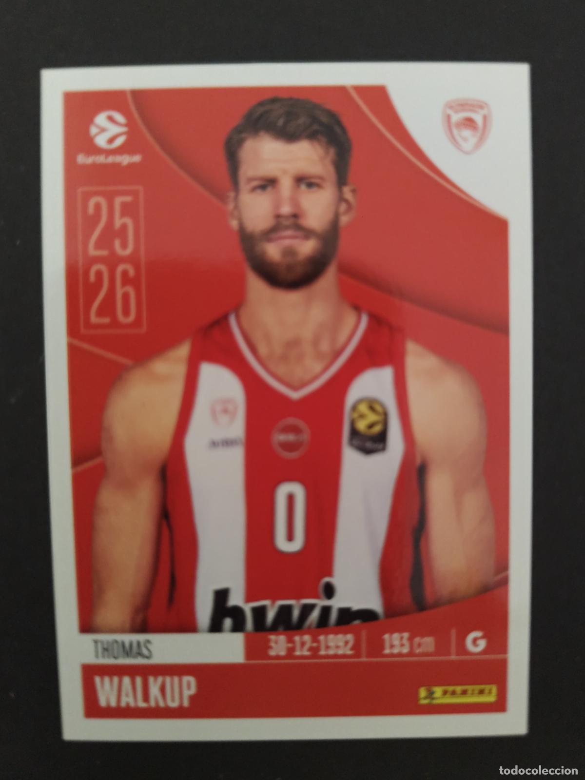 Coleccionismo deportivo: 250 THOMAS WALKUP OLYMPIACOS EUROLEAGUE 2025 2026 25 26 BALONCESTO
