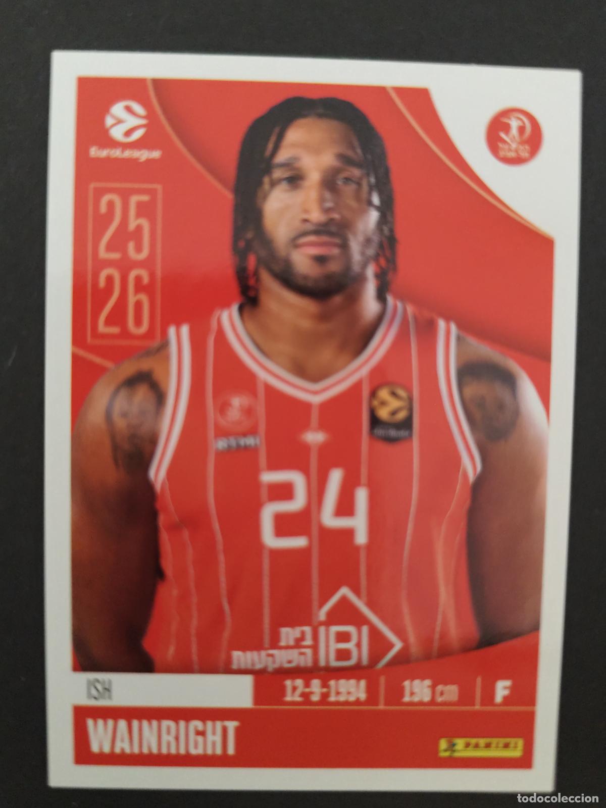 Coleccionismo deportivo: 208 ISH WAINRIGHT HAPOEL TEL AVIV EUROLEAGUE 2025 2026 25 26 BALONCESTO