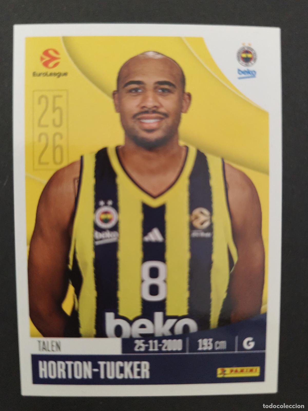 Coleccionismo deportivo: 184 TALEN HORTON-TUCKER FENERBAH&Ccedil;E EUROLEAGUE 2025 2026 25 26 BALONCESTO