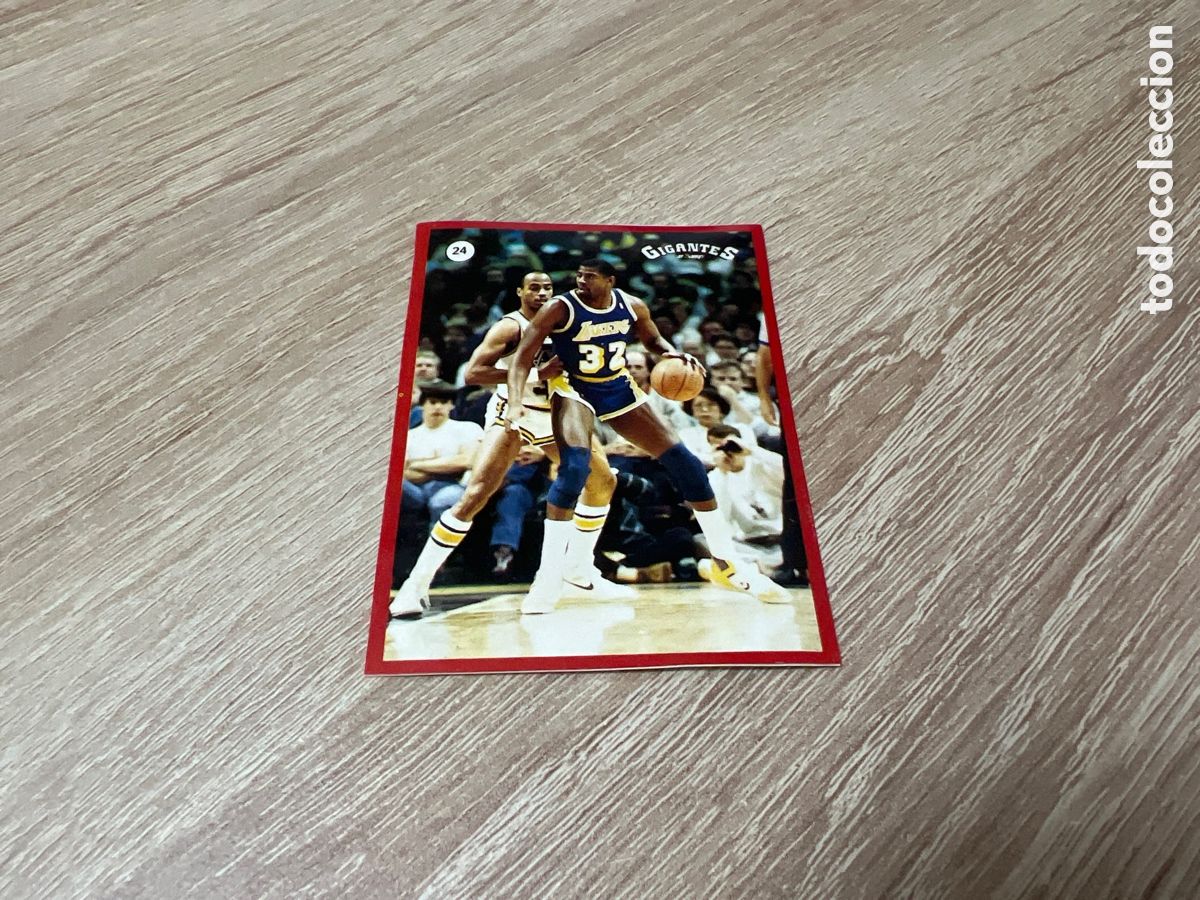 Coleccionismo deportivo: 1987 MAGIC JOHNSON N&ordm; 24 GIGANTES NBA SIN PEGAR