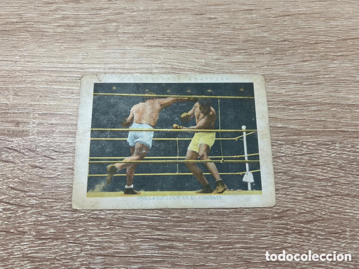 Collectionnisme sportif: UZCUDUN VS SPALLA N&ordm; 24 BOXEO CHOCOLATES AMATLLER A&Ntilde;OS 20