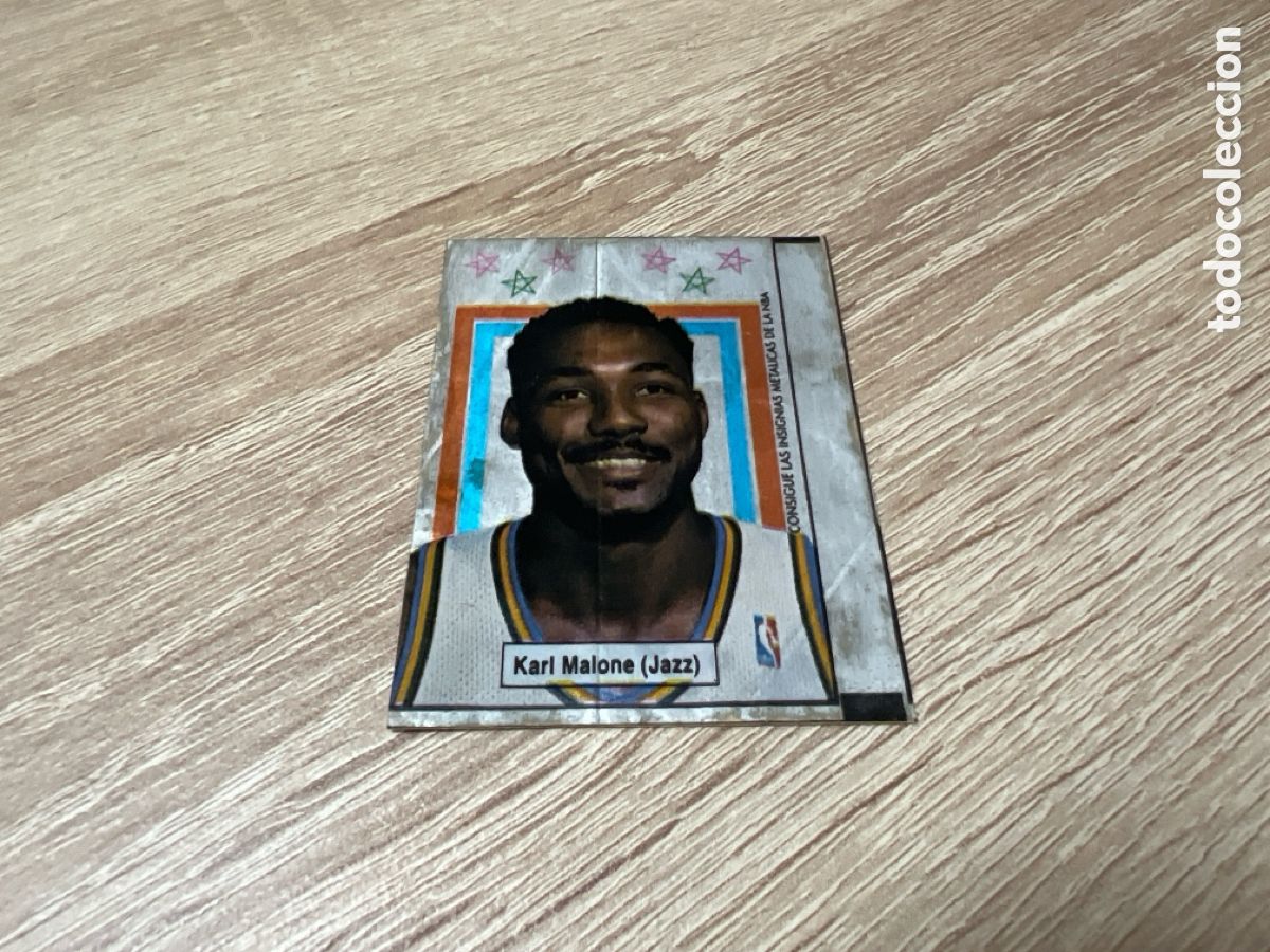 Coleccionismo deportivo: 1989 KARL MALONE INSIGNIAS METALICAS NBA