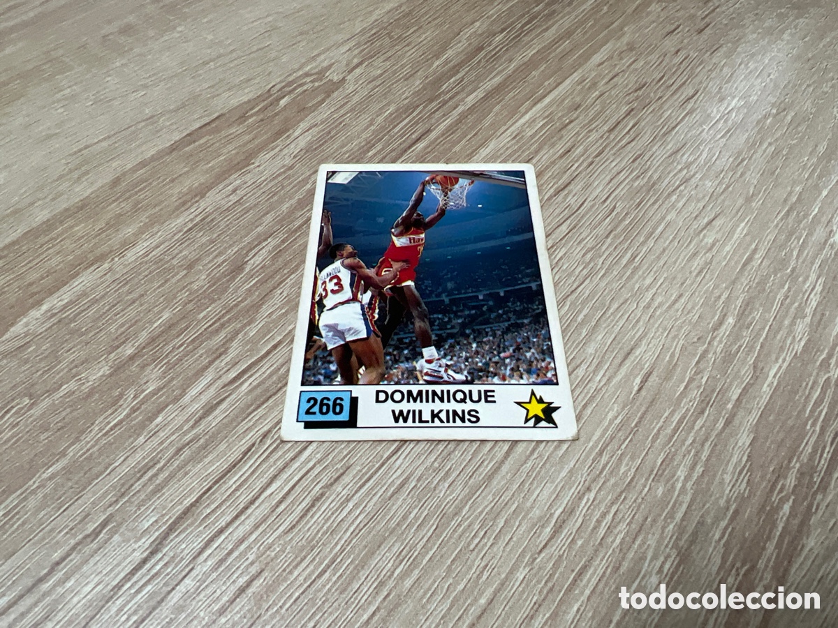 Coleccionismo deportivo: 1989 DOMINIQUE WILKINS N&ordm; 266 PANINI NBA SIN PEGAR