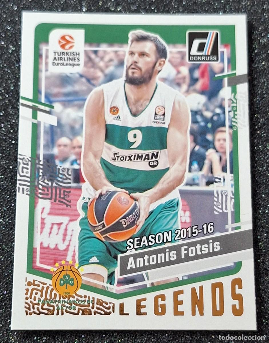 Collezionismo sportivo: Antonis Fotsis Panathinaikos Panini Donruss Euroliga Basketball Legends