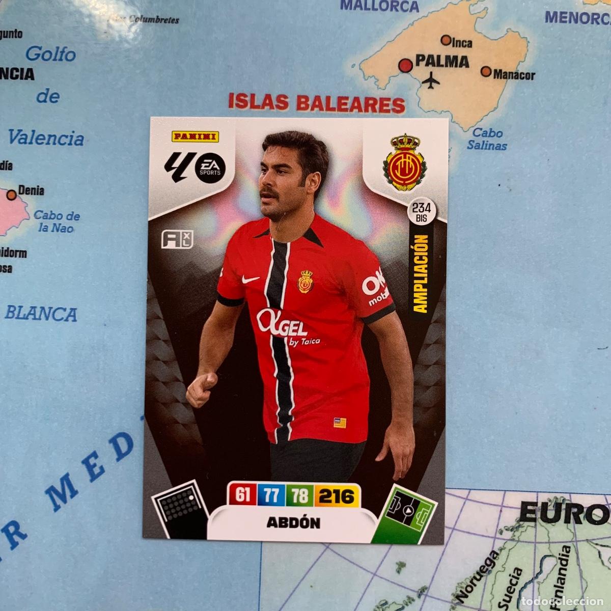 Collezionismo sportivo: Abdon ampliacion n&uacute;mero 234 Bis Del Mallorca cromo adrenalyn XL 25-26 2025-2026