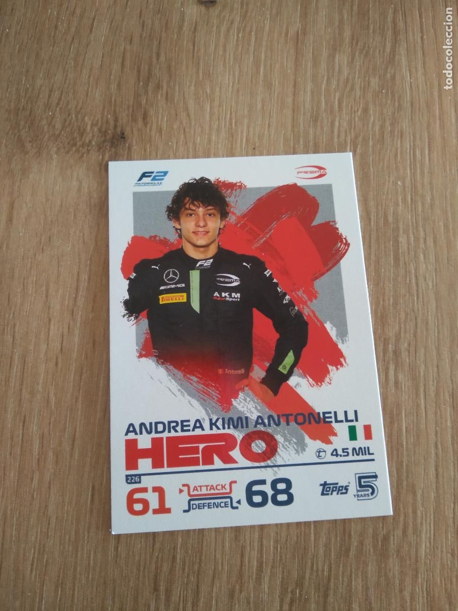Collezionismo sportivo: 226 ANDREA KIMI ANTONELLI CROMO F1 Topps Formula 1 Turbo Attax 2024