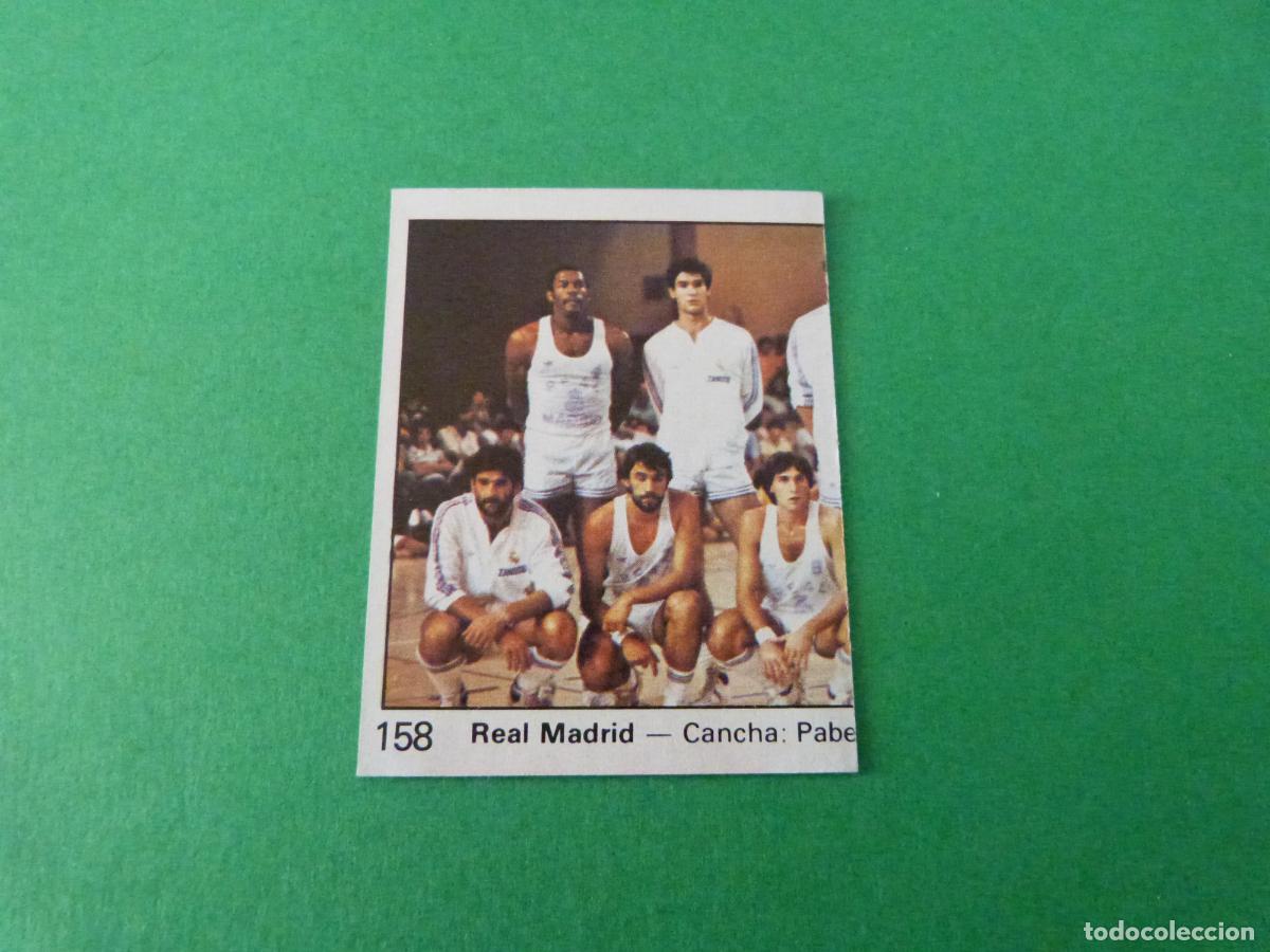 Colecionismo desportivo: CROMO BALONCESTO ALINEACION REAL MADRID DESPEGADO N&ordm; 158 LIGA BALONCESTO 1984-1985/84-85 CLESA