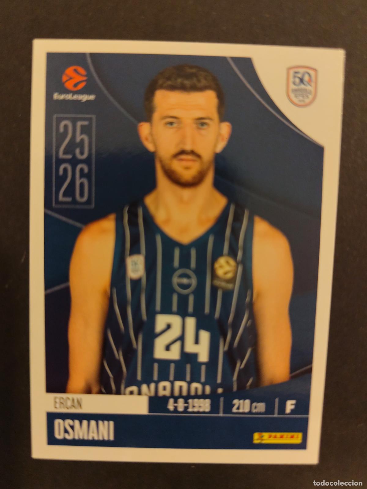 Sammelleidenschaft Sport: 56 ERCAN OSMANI ANADOLU EFES PILSEN EUROLEAGUE 2025 2026 25 26 BALONCESTO