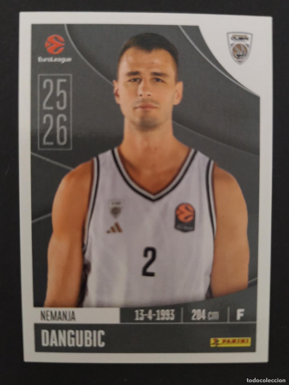 Sammelleidenschaft Sport: 120 NEMANJA DANGUBIC DUBAI BASKETBALL EUROLEAGUE 2025 2026 25 26 BALONCESTO