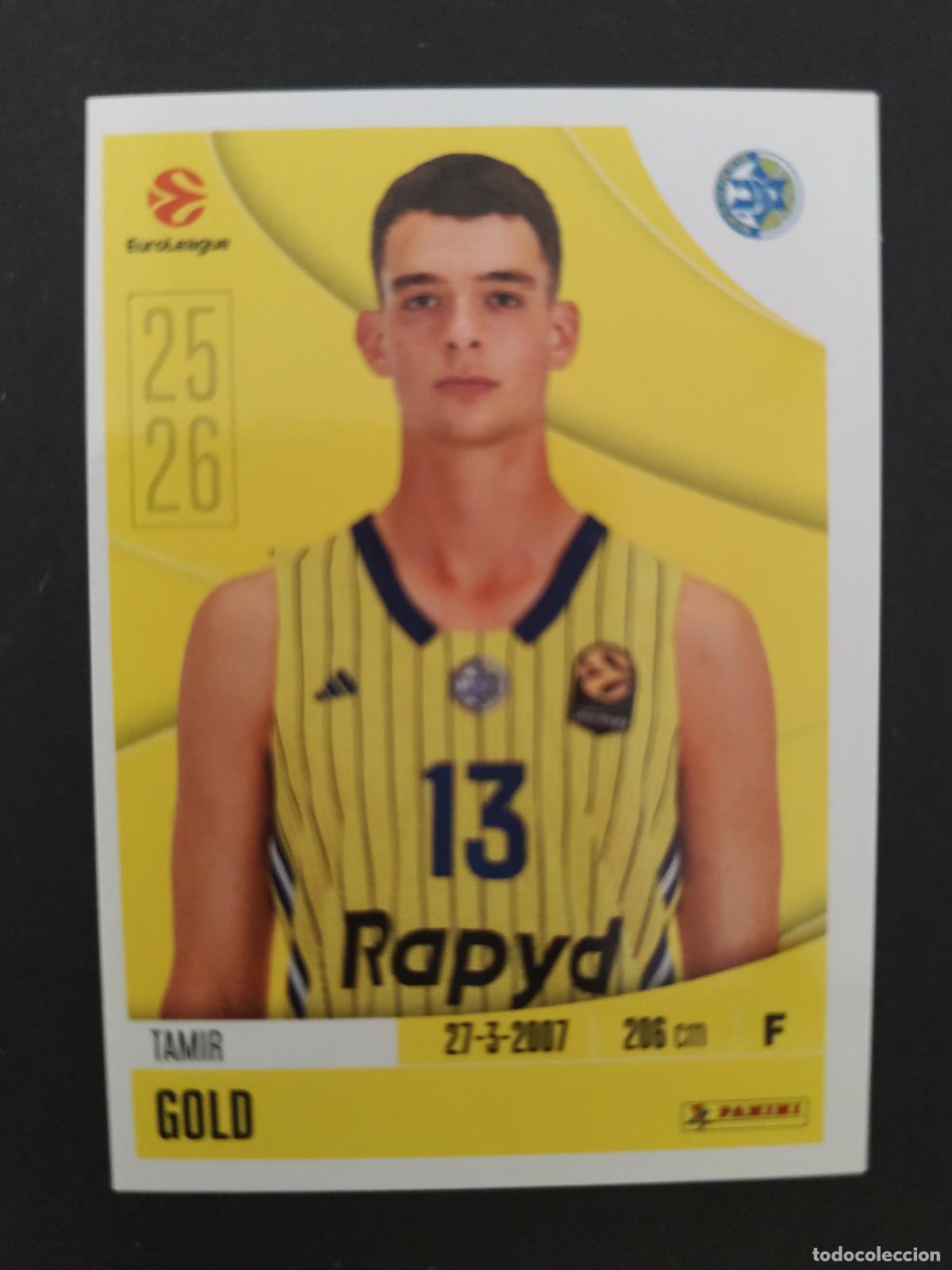 Sammelleidenschaft Sport: 244 TAMIR GOLD MACCABI TEL AVIV EUROLEAGUE 2025 2026 25 26 BALONCESTO