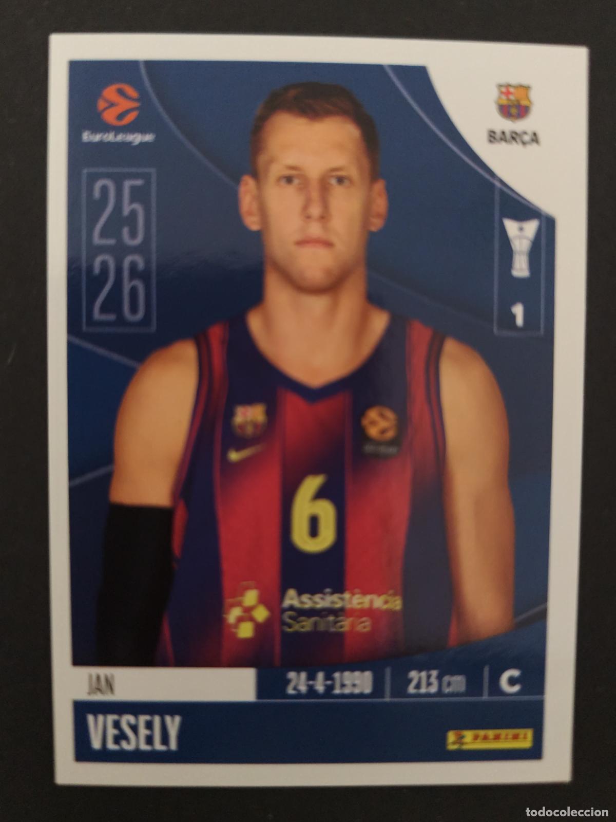 Sammelleidenschaft Sport: 158 JAN VESELY BARCELONA BAR&Ccedil;A EUROLEAGUE 2025 2026 25 26 BALONCESTO