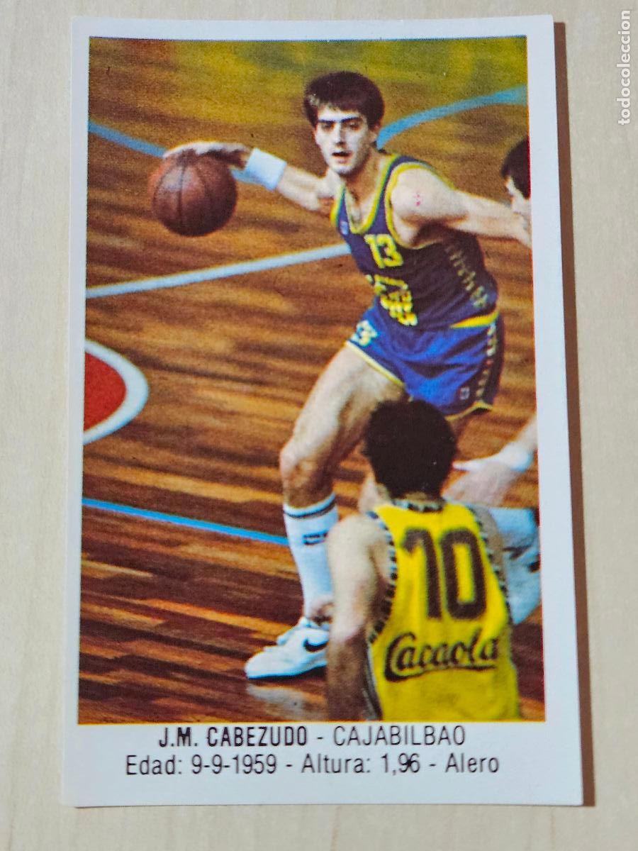 Sammelleidenschaft Sport: CROMO N&ordm; 42 CABEZUDO - ALBUM BALONCESTO 88 MERCHANTE - CONVERSE