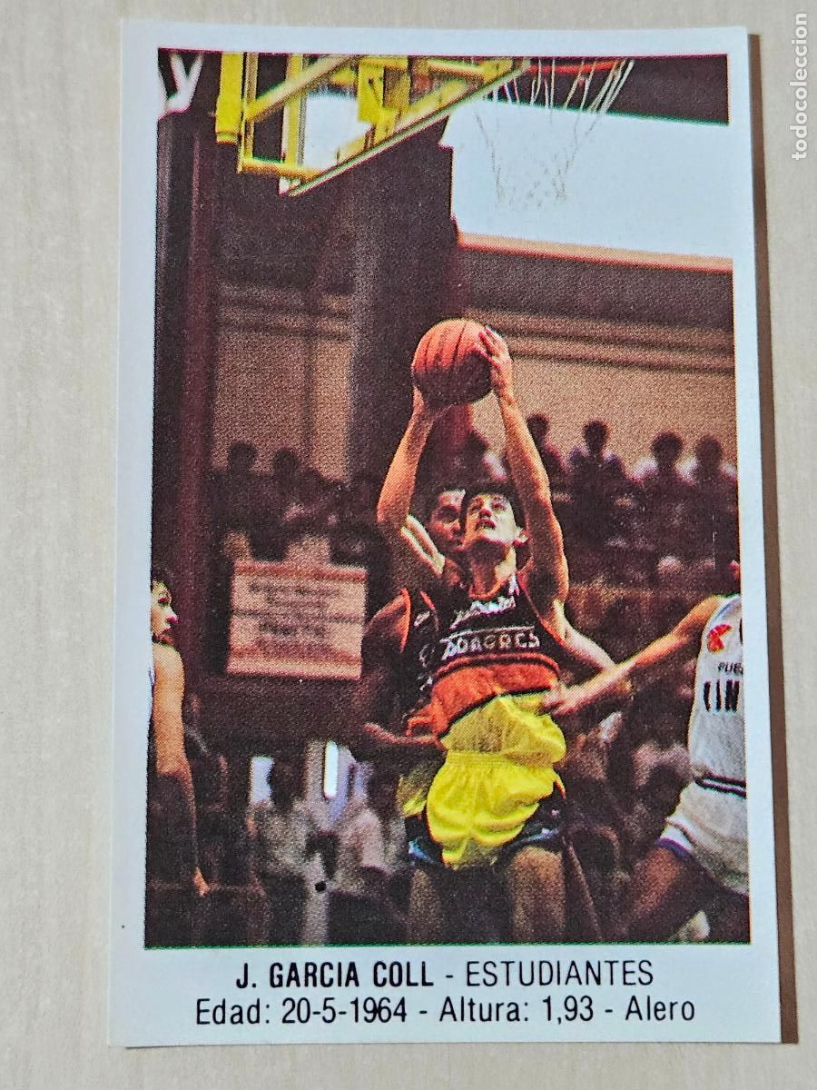 Sammelleidenschaft Sport: CROMO N&ordm; 59 GARCIA COLL - ALBUM BALONCESTO 88 MERCHANTE - CONVERSE