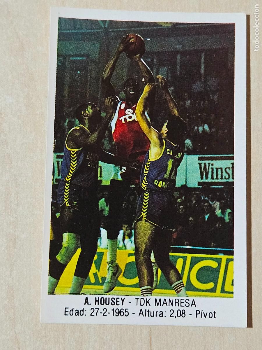 Sammelleidenschaft Sport: CROMO N&ordm; 104 HOUSEY - ALBUM BALONCESTO 88 MERCHANTE - CONVERSE