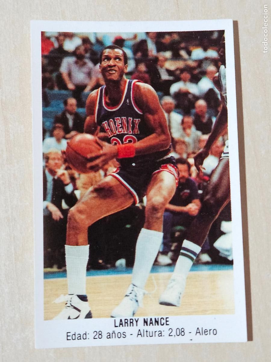 Sammelleidenschaft Sport: CROMO N&ordm; 149 LARRY NANCE - ALBUM BALONCESTO 88 MERCHANTE - CONVERSE